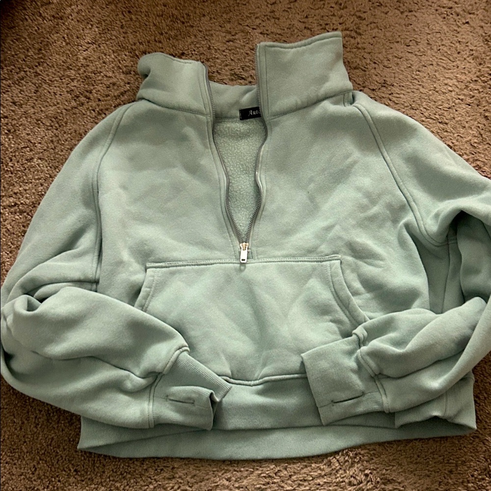 Mint Green Cowl Neck Sweater